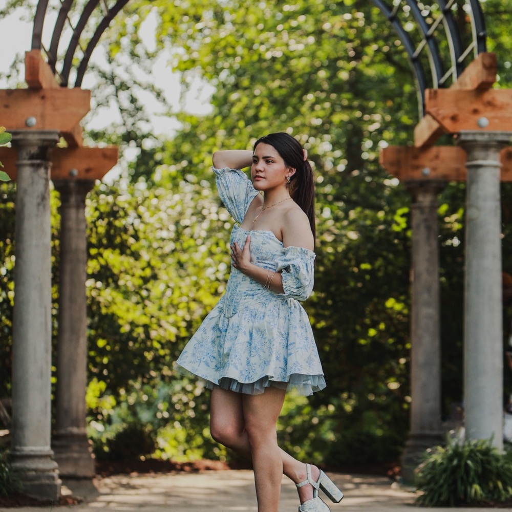 Dolls Kill Blue Flower Dress